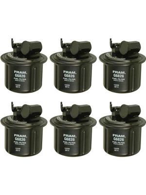 6 x Fram Fuel Filter G6826 fits Honda CRX 1.6 EH,EG i VTi (EG2) - image 1 of 4