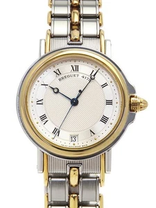 USED BREGUET Marine 4400SA/12/X70 Silver Case Size 32mm Unisex Watch #4104 - Picture 1 of 9