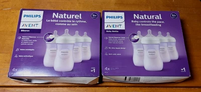 Lot Philips AVENT Natural Baby Bottles with Natural Response Nipple, 9 Oz,4 Pack - Image 1 of 4