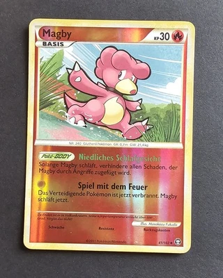 Magby - 41/102 - Uncommon - Reverse Holo NM, Deutsch Pokemon Triumphant - Bild 1 von 2