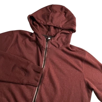 Quiksilver Estilo Colección Skateboarding Cremallera Completa Sudadera con Capucha Borgoña Para Hombre Mediana Foto 1 de 4