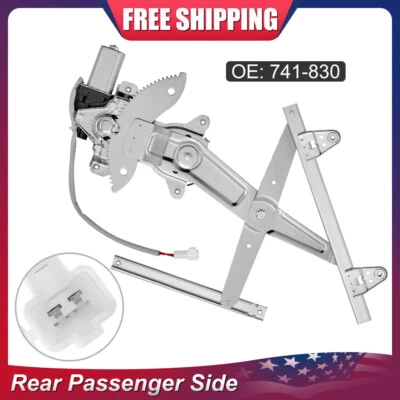 Regulador de ventana eléctrica pasajero trasero derecho para Toyota Camry 1997-2001 con motor Foto 1 de 4