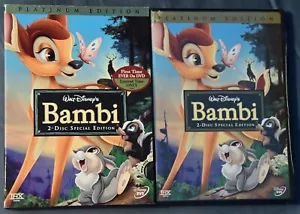 NEW- Bambi 2 Disc Special Platinum Edition, 2 DVD Set Donnie Dunagan Peter Behn - Picture 1 of 3