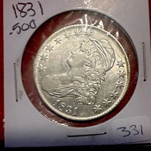 1831 Capped BUST Half Dollar 👀 Beautiful Coin High Au - Picture 1 of 5