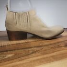 BC Born in California Womens Booties Sz 6 Suede Tan Ankle Boots Block Heel Shoes