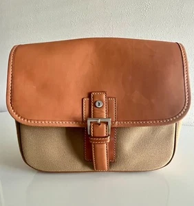 Hartmann Luggage Hudson Collection Camera Bag Calvary Twill - Tan Leather  NEW - Picture 1 of 11