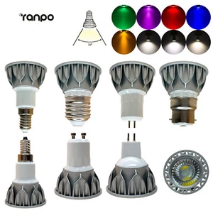 10w Dimmable Cob Led Spotlight Bulb E14 Bulbs 24v E27 220v Mr16 6500k Light For - Picture 1 of 19