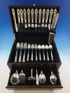 Royal Danish by International Sterling Silver Flatware Set Service 55 Pcs Dinner - Picture 1 of 10