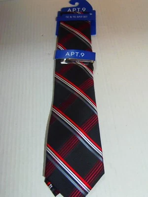 NUEVO APT.9 NEGRO/ROJO CUELLO CORBATA Y CORBATA CONJUNTO - VENTA AL POR MENOR 34.00 (LY-16-10) Foto 1 de 4