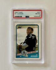 1988 Topps - Bo Jackson *Topps Super Rookie* #327 - Los Angeles Raiders - PSA 8