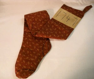 Primitive Hand Made "1747" Red Christmas Stocking 28" Long 5" Wide Cotton - Picture 1 of 6