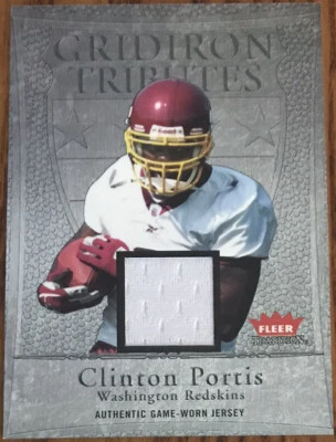 2004 Fleer Tradition Gridiron Tributes Game Used Clinton Portis #GT-CP2 - Image 1 of 2