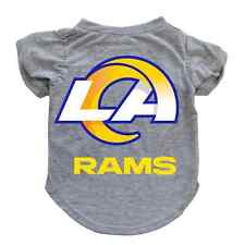 Los Angeles Rams NFL Dog Shirt by Littlearth Licensed Gray, Sizes XS-XL