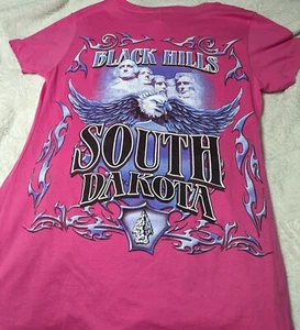 Black Hills South Dakota Women's Vintage Shirt M Pink - Picture 1 of 2