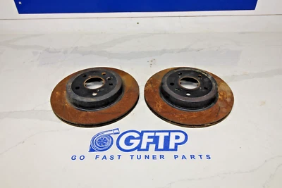 23-25 TOYOTA GR COROLLA OEM REAR LH RH SLOTTED BRAKE ROTOR ROTORS PAIR - Image 1 of 4
