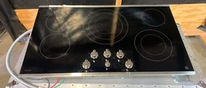 GE 36" 5-Burner Built-In Knob Control Radiant Electric Cooktop (PP7036SJ2SS) - Picture 1 of 14