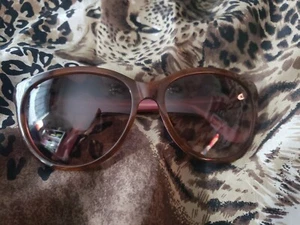 GORGEOUS TORTOISE SHELL ISSAC MIZRAHI SUNGLASSES BROWN PINK SHADES - Picture 1 of 5