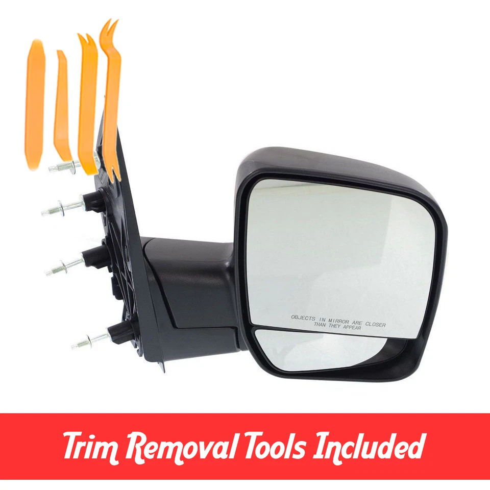 Espelho manual lateral passageiro para 2002-2007 Econoline Vans FO1321253 3C2Z17682FAA - Imagem 1 de 4