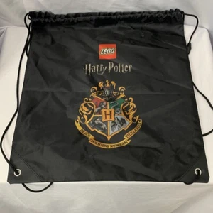 Lego Harry Potter Crest Cinch Sack Drawstring Backpack Book Bag 16" x 14" - Picture 1 of 17