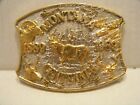 Montana Centennial gold and silverplated brass belt buckle