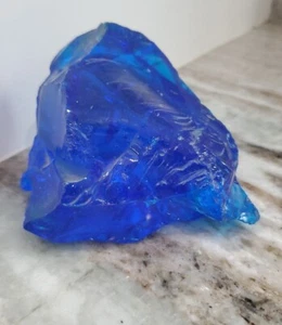 NATURAL COBALT BLUE healing stone 660 GRAM ROUGH CUT rough crystal - Picture 1 of 4