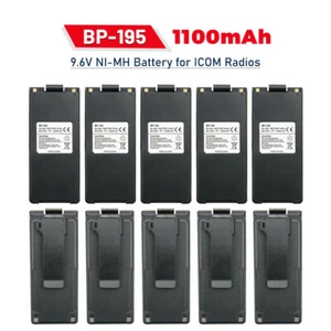 10PC BP-195 Replacement Battery for ICOM Radio IC-A4 IC-A4C IC-A4E IC-F3 IC-F3S - Picture 1 of 12
