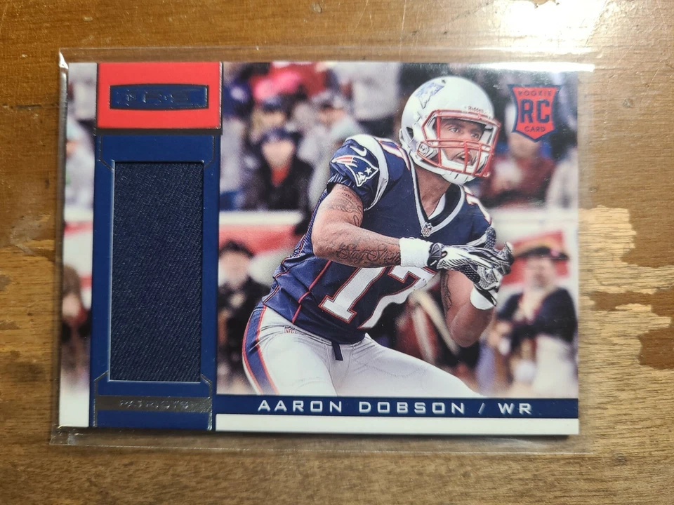 AARON DOBSON 2013 PANINI R+S ROOKIE JERSEY #201 NEW ENGLAND PATRIOTS - Image 1 of 1