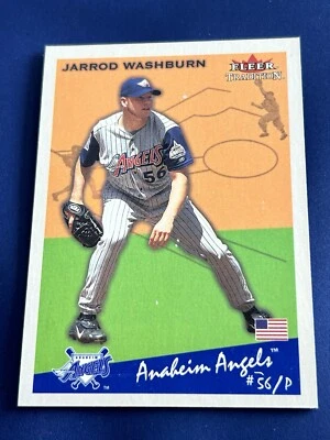 2002 Fleer Tradition Jarrod Washburn #327 SSP /200 Angels - Image 1 of 2