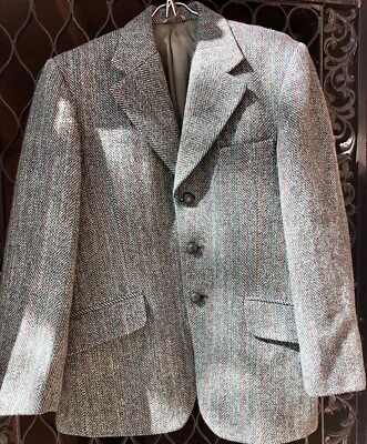 Casaco esportivo masculino Harris Tweed vintage da Bermuda The English Sports Shop - Tamanho M/G - Imagem 1 de 4