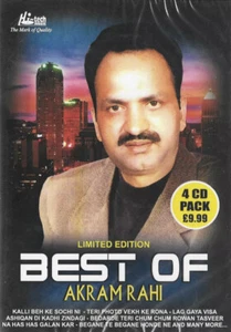 Limited Edition Best Of Akram Rahi - Pakistani CD 4 Disc Pack - Imagen 1 de 2