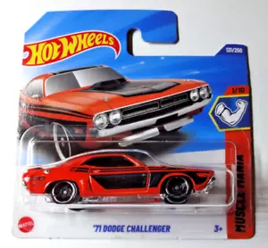 Hot Wheels - '71 Dodge Challenger - Carta Breve - Muscle Mania 2025 - HYY79 - Foto 1 di 2