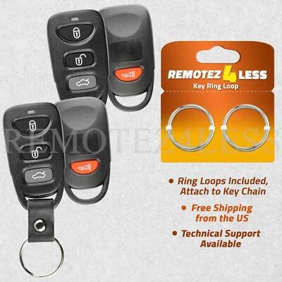 2 For 2010 2011 2012 2013 2014 Kia Forte Remote Key Fob Shell Case Cover Foto 1 de 4