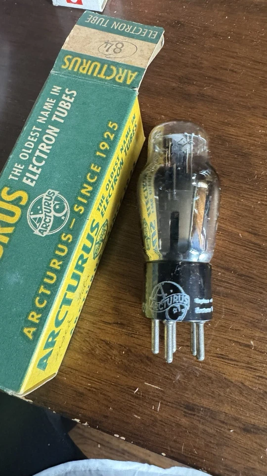 Arcturus 84 / 6Z4 ST BOTTLE GLOBE RECTIFIER Vacuum Tube - Image 1 of 4
