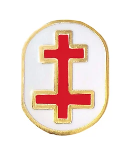 Pequeño prendedor insignia de caballeros templarios pasado preceptor masónico masónico - Imagen 1 de 3