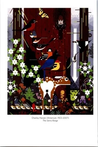 Charley Harper The Sierra Range Calendar Page Art Print 5.5" X 8.25" - Picture 1 of 2