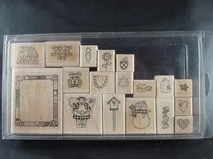 Stampin' Up set timbri in gomma, TRAPUNTE DANNO COMFORT 1995 + uno extra - Foto 1 di 3