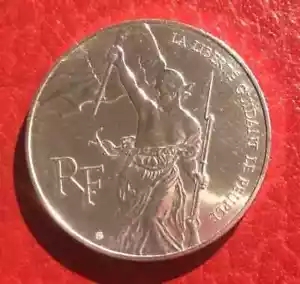 100 F Coin The Liberty Guiding The People 1993 In Solid Silver 900% - Picture 1 of 1