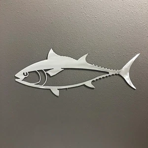 Tuna Metal Wall Art Skilwerx 14 x 6 Nautical - Picture 1 of 2
