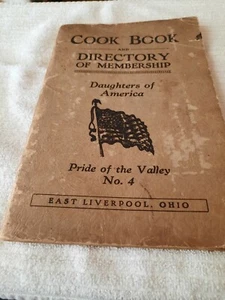 1929 membership directory & cookbook EAST LIVERPOOL, OHIO Daughters of America - Picture 1 of 12