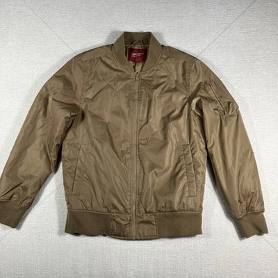 Arizona Jean Co. Abrigo Chaqueta Bomber Forrada Talla Pequeña Marrón/Tostado Excelente Estado Foto 1 de 4