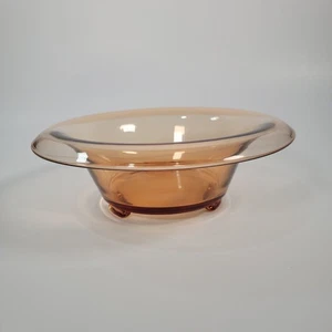 Vintage 1930er Bernstein Fostoria Glasschale 11,5" mit Rollrand - elegantes Display - Bild 1 von 6