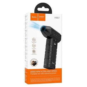 Hoco Hx67 Soffiatore Senza Fili Auto Casa Giardino High Speed 80000 Rpm Black - Foto 1 di 8