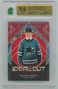 2024-25 Cubierta Superior Diamante Negro Corte Ideal Novato Rojo Macklin Celebrini 9/10 - Imagen 1 de 3