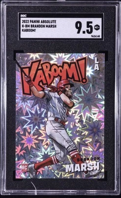 2022 PANINI ABSOLUTE KABOOM! #K-BM BRANDON MARSH SGC 9.5 - Image 1 of 2