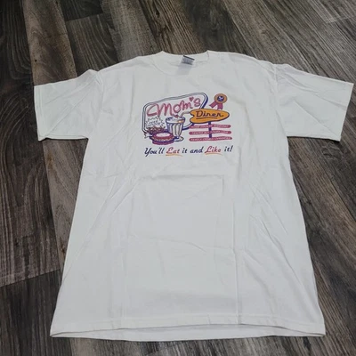 Camiseta De Colección Steve And Barry's Moms Diner Talla Mediana Comer en Mamás Foto 1 de 4