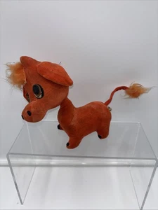 Kamar Japan 1969 Vintage Sawdust Stuffed Animal Orange Cow - Picture 1 of 9
