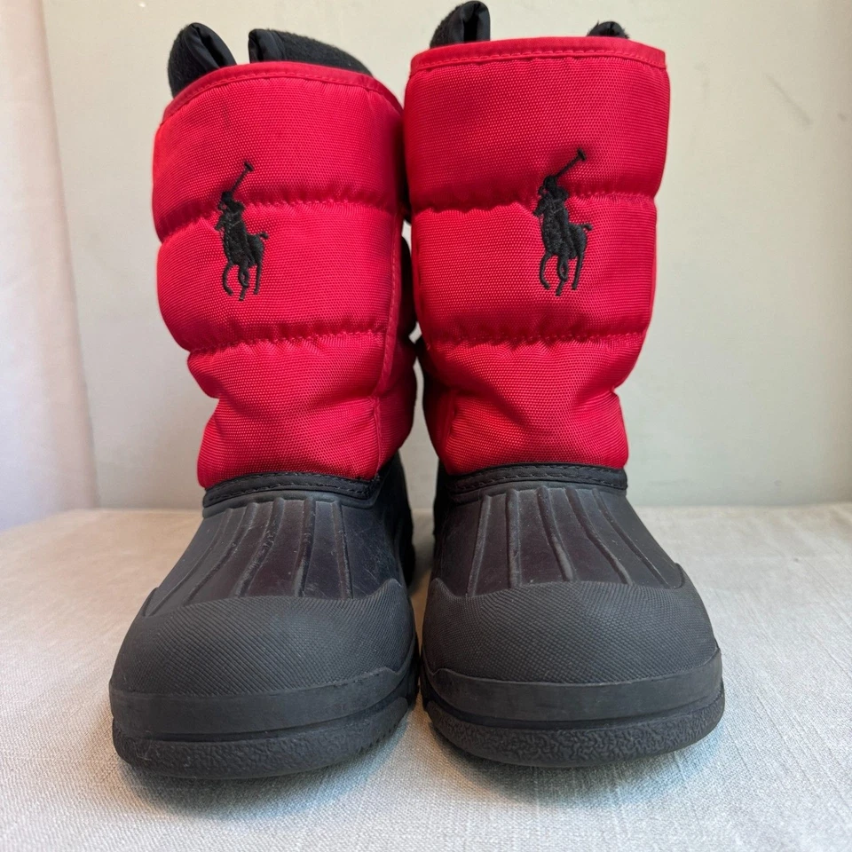 NUEVO CON ETIQUETAS Polo Ralph Lauren Niños Hamilten II EZ Botas de Nieve | Talla 5 | Forro Polar Foto 1 de 4