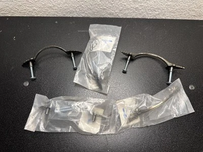 Лот из 4 ручек из нержавеющей стали двойные винты ручки для дверей кухонного шкафа - Изображение 1 из 4