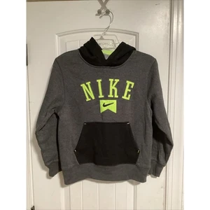 Nike Boys Youth Medium Black And Neon Yellow Sweatshirt - Picture 1 of 3