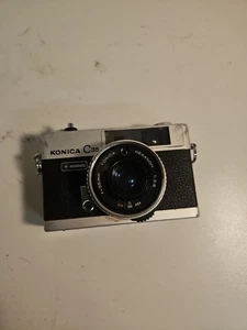 Konica C35 FD silberne analoge Kleinbildkamera 38 mm f1,8 Objektiv aus Japan - Bild 1 von 6